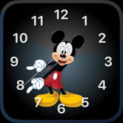 Mickey Mouse Clock, Mickey Mouse Wallpapers, Apple Watch Clock Faces, Icona Ios, Coca Cola Poster, Digital Watch Face, Apple Smartwatch, Iphone Wallpaper Lights, Galaxies Wallpaper