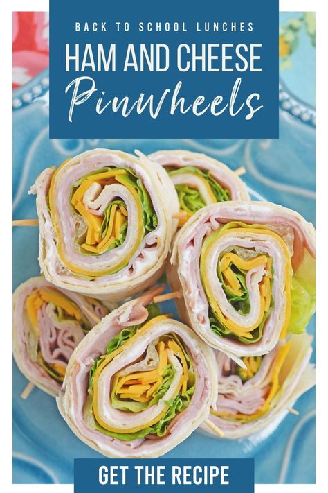 Homemade School Lunch Ideas, Gluten Free School Lunch Ideas, High School Lunch Ideas, Ham Cheese Pinwheels, Roll Up Recipes, Sack Lunch Ideas, Packable Lunch Ideas, Basic Sandwich, High School Lunch