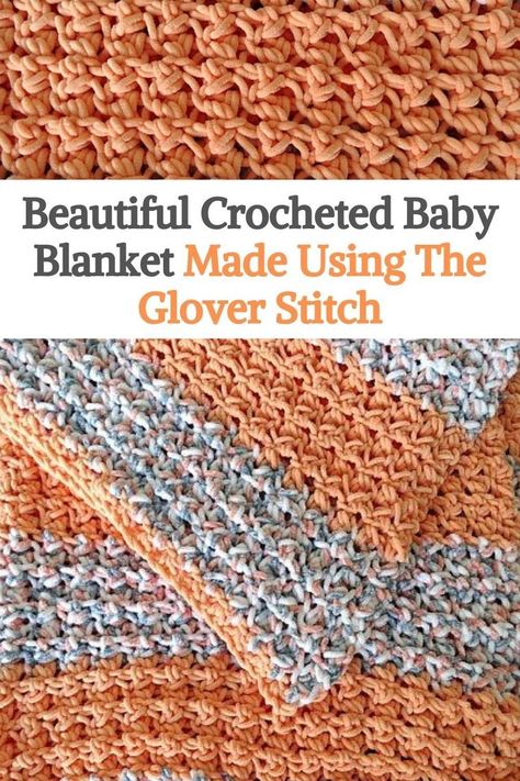 Glover Stitch Crochet, Crochet Stitches For Bulky Yarn, Crochet Blanket Stitch Tutorial, Snuggle Stitch Blanket, Blanket Yarn Crochet, Crochet Blanket Video, Crochet Blanket Yarn, Baby Blanket Crochet Pattern Easy, Blankets Crochet