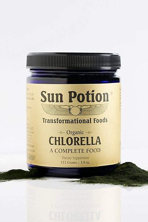 Sun Potion Chlorella Supplement Sun Potion, Natural Health Supplements, Nutritious Foods, Food Medicine, Most Nutritious Foods, First Thing In The Morning, Glass Of Water, Rich In Protein, Essential Fatty Acids