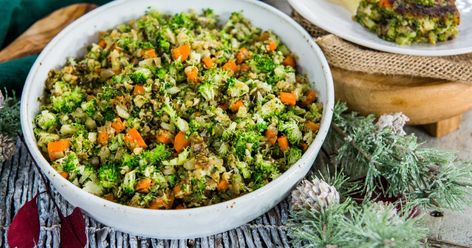 Recipe - Nealy Fischer - Buttery Broccoli Rice Pilaf Buttery Broccoli, Fall Crostini, Broccoli Fritters, Broccoli Rice, Rice Pilaf, Fresh Broccoli, Veggie Side Dishes, Vegetable Sides, Cheese Ball