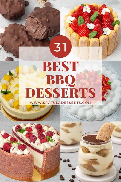 Dessert Recipes For A Bbq, Dessert Ideas For Cookout, Dessert For Barbeque Party, Bbq Competition Desserts, Backyard Bbq Desserts, Desserts For A Barbecue, Easy Desserts For Bbq Party, Upscale Bbq Food, Best Bbq Desserts