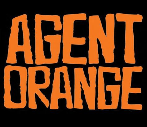 Agent Orange Band, Punk Logos, Surf Guitar, Battle Vest, Patch Ideas, Agent Orange, Orange Logo, California Surf, Dark Heart