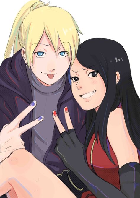 Inojin Yamanaka, Black Eyes Black Hair, Yuki Kuran, Baruto Manga, Ino Yamanaka, Elbow Gloves, Gloves Fingerless, Boruto Next Generation, Anime Ninja