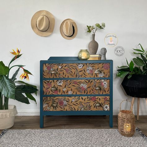 Enhance your projects with our NEW Timeless Petals rub-on transfer, perfectly paired with the Leaf Me Alone stencil for a stunning vintage floral makeover. Elevate any piece with this exquisite combination! Find your local retailer on our website! 📸🎨: @cherubschalksinteriors #DixieBellePaint #BestPaintOnPlanetEarth #newbellesandwhistlesmay #paintedfurniture #dixiebellepaintproducts #DIYwithDixieBelle #DixieBelle Dressers Mirrors, Ikea Hemnes Hack, Floral Transfers, Hand Painted Dressers, Dresser Painted, Single Flowers, Cabinets Doors, Large Floral Arrangements, Sheet Design