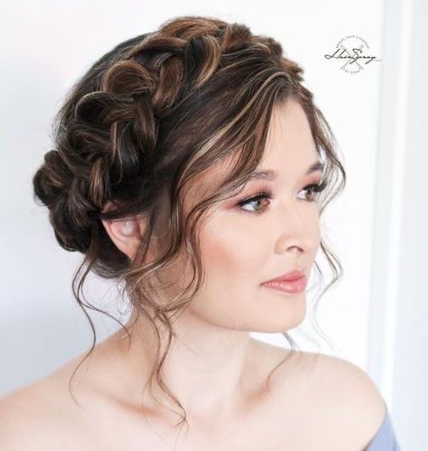 Braid Crown On Short Hair, Hair Crown Braid, Braid Crowns, Braided Halo Hairstyle, Wedding Updos For Short Hair, Dutch Braid Crown, Braided Halo, Dutch Braid Updo, Crown Braid Updo