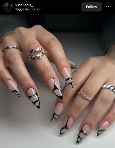 Cute Nails For Fall, Almond Acrylic Nails, Fall Nail Art, Nail Art Ideas, Fall Nail, Dream Nails, Pretty Acrylic Nails, Dope Nails, Black Nails