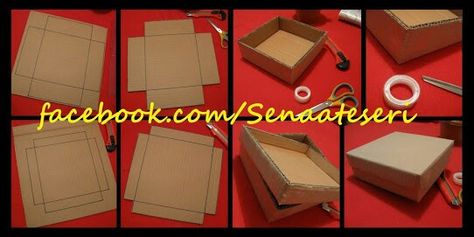 Cardboard Box, Card Box, Diy Gift, Takeout Container, Diy And Crafts, Origami, Projects To Try, Gift Wrapping, Gifts