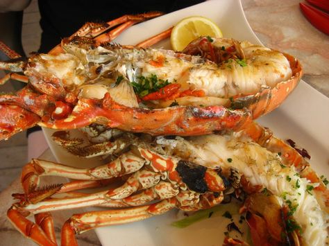 Simple Grilled Whole Lobster Recipe Lobster Recipe, Live Lobster, Grilled Lobster, How To Cook Lobster, Tasty Meat, Crab And Lobster, Lobster Recipes, Ground Pepper, Grilled Meat