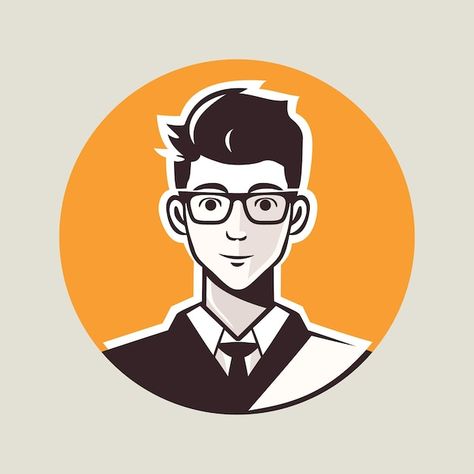 Businessman avatar illustration cartoon ... | Premium Vector #Freepik #vector #business-man-illustration #businessman-cartoon #business-man #man Man Profile Illustration, Man Cartoon Images, People Avatar Illustration, Minimalist Avatar Illustration, Man Illustration, Business Man, Graphic Resources, Avatar