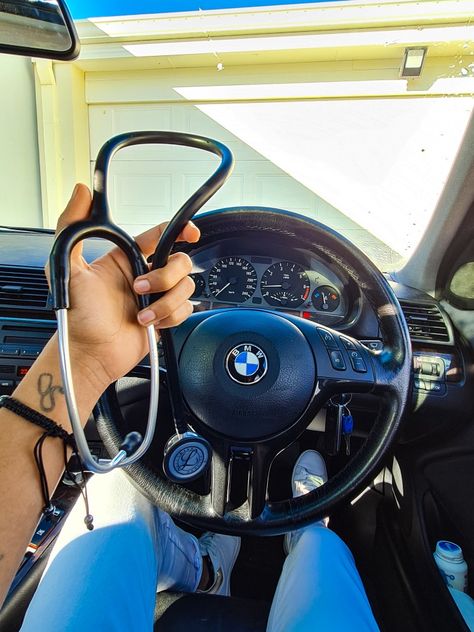 Stethoscope and BMW Car Doctor, Dr Car, Student Motivation, The Dream, New Cars, Dream Cars, Vision Board, Motivational Quotes, Bmw