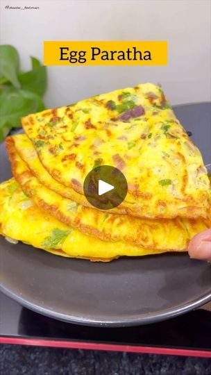 Egg Paratha, Wheat Flour Recipes, How To Make Eggs, Paratha Recipes, Desi Food, Coriander Leaves, All Purpose Flour, Flour Recipes, Breakfast Foods