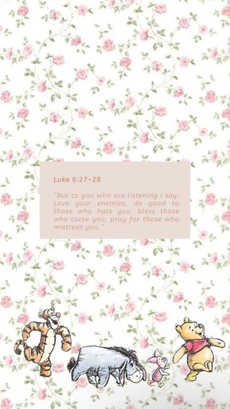 cute floral christian wallpaper + whinnie the pooh Gianna Name Wallpaper, Glory To God Wallpaper, Christian Wallpaper Flowers, Christian Coquette Wallpaper, Cute Catholic Wallpaper, Cool Christian Wallpaper Iphone, Cute Jesus Wallpaper Iphone Wallpapers, Christian Girly Wallpapers, Jesus Wallpaper Aesthetic Iphone