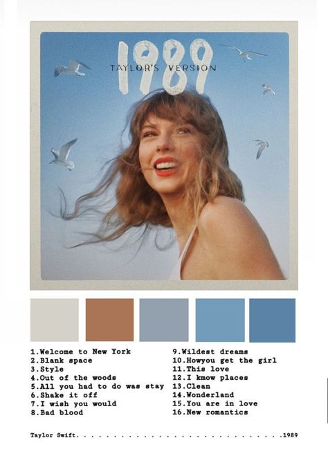 1989 Bracelet Colors, Taylor Swift Album Covers Color Palette, 1989 Taylor Swift Colour Palette, Taylor Swift 1989 Color Pallet, Taylor Swift Color Palette 1989, 1989 Colour Palette, Taylor Swift Song Color Palette, Taylor Swift Yearbook Theme, 1989 Taylor Swift Colors