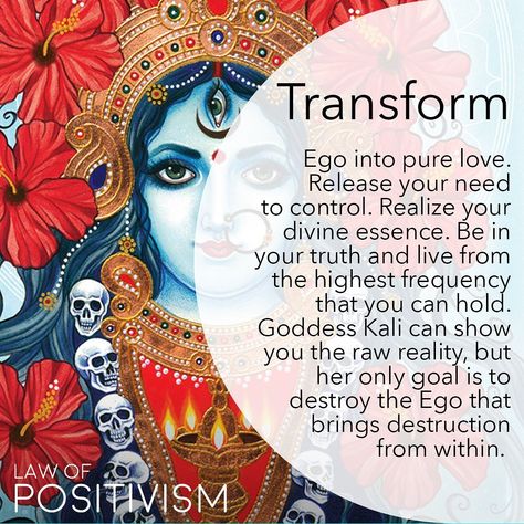 Goddess Kali is a strong divine feminine power that aims to destroy the human Ego. The Ego does not exist within the soul and the Higher… Kali Meditation, Goddess Kali Symbol, Kali Goddess Divine Feminine, Kali Indian Goddess, Kali Ma Worship, Divine Feminine Power, Mother Kali, Kali Ma, Goddess Kali