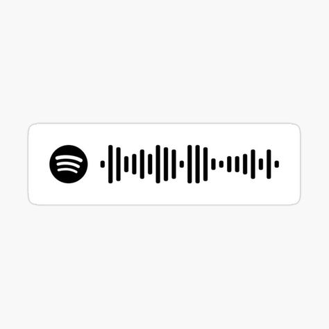 Bts Spotify, Spotify Codes, Scan Code, Spotify Code, Tumblr Stickers, Code Black, Sticker Template, Black Stickers, Spotify App