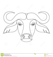 Isolated Black Outline Head Of Buffalo On White Background. Line Cartoon Face Portrait. Stock Vector - Illustration of animal, symbol: 94503007 Buffalo Cartoon, Line Cartoon, Animal Symbol, Wood Deco, Cartoon Face, Face Portrait, Cartoon Faces, Animal Heads, Cartoon Character Design