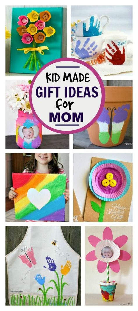 25+ KID-MADE GIFTS FOR MOM (or grandma) These are SO CUTE!!! #mothersdaygiftideas #mothersdaypresents Mothersdaygiftsfromkids #mothersdaypreschool #mothersdaycraftsforkids #kidmademothersdaygifts #kidmadegifts #preschoolmothersdaygifts Kid Made Gifts, Mom Birthday Crafts, Diy Gifts For Mom, Gift Ideas For Mom, Mothers Day Crafts For Kids, Birthday Crafts, Cadeau Diy, 20 Gifts, Mother's Day Diy