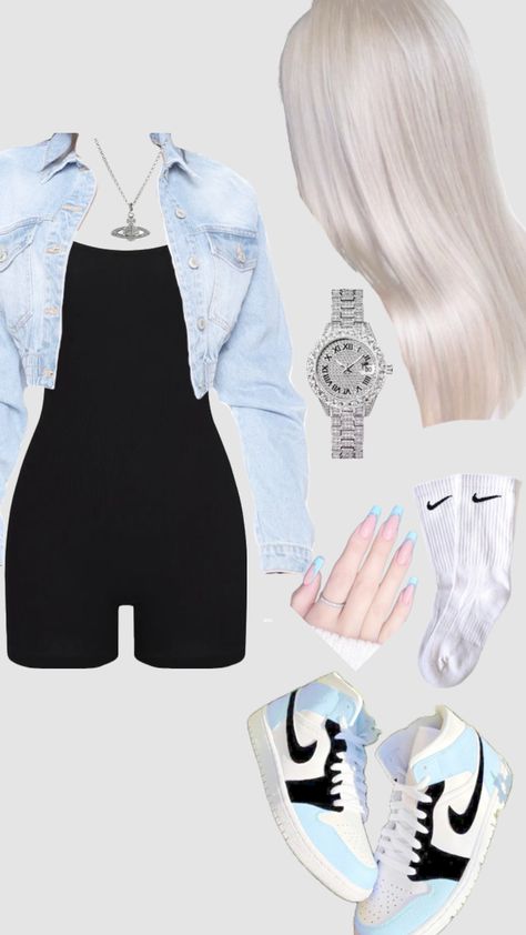 #chav #chavygirl #outfitinspo #beauty #uk #british #xx #chavgirl #chavvy #chavy #chavv #outfit #fitinspo #fit #blonde #blue #black #jeans #nails #jordans #nike #silver #viviennewestwood Jeans Nails, Chav Outfits, Jordans Nike, Nike Silver, Teen Swag Outfits, Cute Nike Outfits, Fitness Wear Outfits, Stylish Summer Outfits, Trendy Outfits For Teens