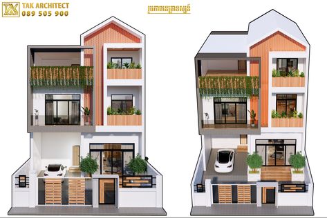 Khmer architectural design Modern Government Building, Khmer Modern House, Korean Apartment Building Luxury, Midrise Residential Building, High Rise Mixed Use Building, Big Houses, Modern Buildings, Architecture Design, House Styles