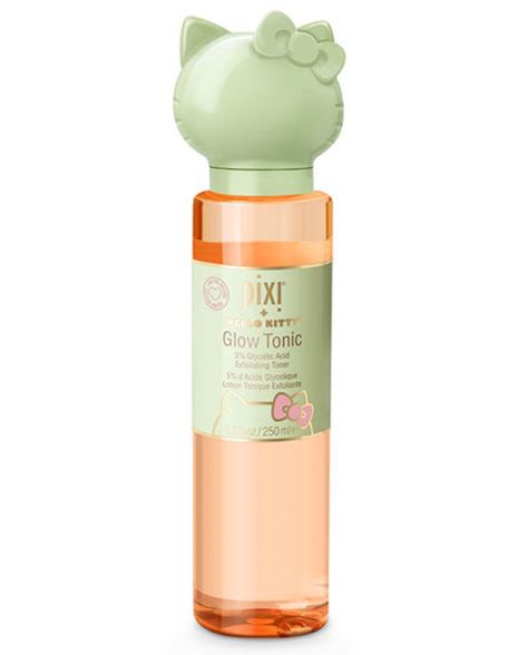 Pixi Hello Kitty, Pixi Glow Tonic, Glow Tonic, Pixi Beauty, Makeup Desk, Exfoliating Toner, Healthy Glowing Skin, Perfume Lover, Glycolic Acid