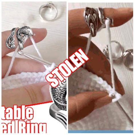 Crochet Tension Yarn Guide Rings, Hot or Not? (SOLVED) – Littlejohn's Yarn Yarn Rings Jewelry, Yarn Tension Ring Diy, Crochet Tension Ring Diy, Crochet Ring Holder, Crochet Around A Ring, Size 7 Yarn Crochet Blanket, Jumbo Yarn Projects, Yarn Tension Ring, Crochet Tension Ring