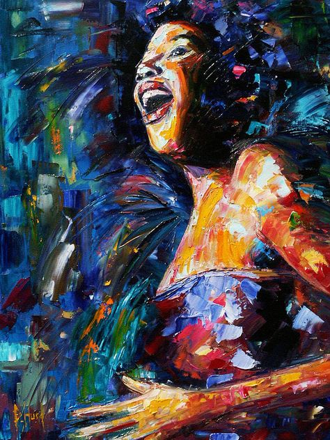 Jazz Painting, Cosmic Cowboy, Sarah Vaughan, Southern University, Abstract Portraits, Jazz And Blues, Dance Paintings, Joyful Noise, Music Singing