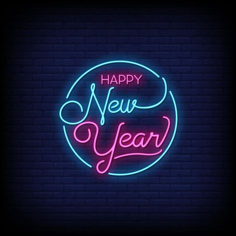 Happy New Year Neon Signs Style Text Vector Happy New Year Neon Sign, Happy New Year Vector Design, Happy New Year Neon, Happy New Year Signs, America Wallpaper, Happy New Year Text, Happy New Year Vector, Captain America Wallpaper, Merry Christmas Gif