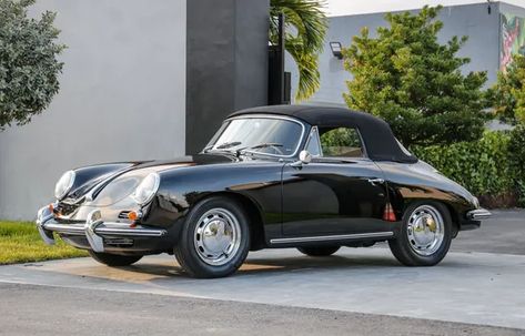 1965 Porsche 356SC Cabriolet VIN: 160049 - CLASSIC.COM 1964 Porsche, Engine Swap, Porsche 356, Body Style, Exterior Colors, Colorful Interiors, Porsche, History, The Originals