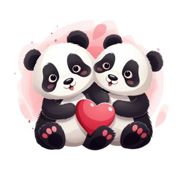 couple,event,celebration,love,romantic,animal,romance,cute,happy,valentine,celebrate,romanticism,relationship,valentines day,14th february Animal Romance, Panda Couple, Romantic Animals, Couple Event, Logo Cloud, Fall Music, Panda Bears, Vector Trees, Black And White Tree