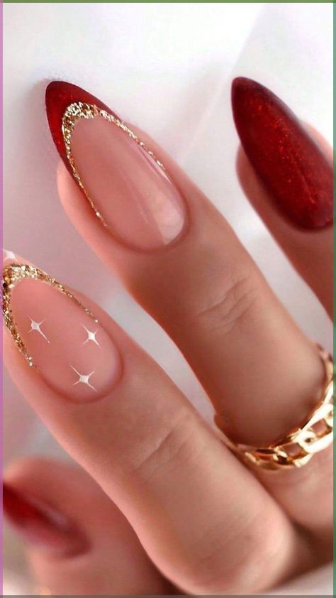 Christmas Nail Designs Easy, Xmas Nail Designs, Christmas Nails Diy, Christmas Gel, December Nails, Cute Christmas Nails, Nails Easy, Christmas Nails Easy, Christmas Gel Nails