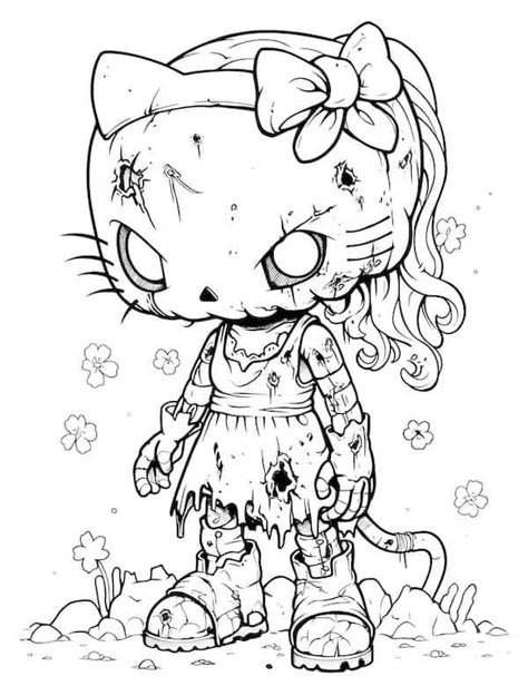 47 Captivating Zombie Coloring Pages For Kids And Adults - Our Mindful Life Alternative Coloring Pages, Free Halloween Coloring Pages For Adults, Scary Coloring Pages Free Printable, Goth Coloring Pages Free Printable, Creepy Cute Coloring Pages, Lol Coloring Pages Free Printable, Evil Coloring Pages, Adult Halloween Coloring Pages, Cute And Creepy Coloring Pages