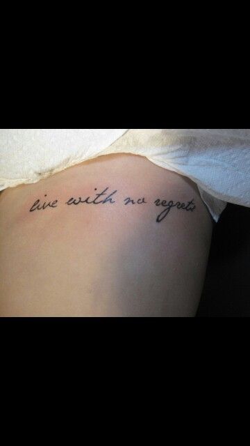 live with no regrets.♥ Live With No Regrets Tattoo, Live Without Regrets, No Regrets Tattoo, Mexican Tattoo, No Regrets, Tatting, Tattoo Ideas, Piercings, Tattoos