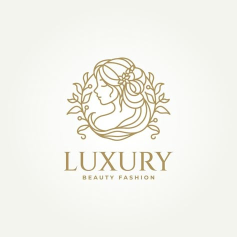 minimalist luxury natural beauty line art label logo illustration design. simple modern beauty center, fashion boutiques, haircut salon and cosmetics logo concept Beauty Saloon Logo, Beauty Line Art, Beauty Studio Logo, Beauty Spa Logo, Cosmetics Logo, Haircut Salon, Logo Illustration Design, Spa Logo, Cosmetic Logo