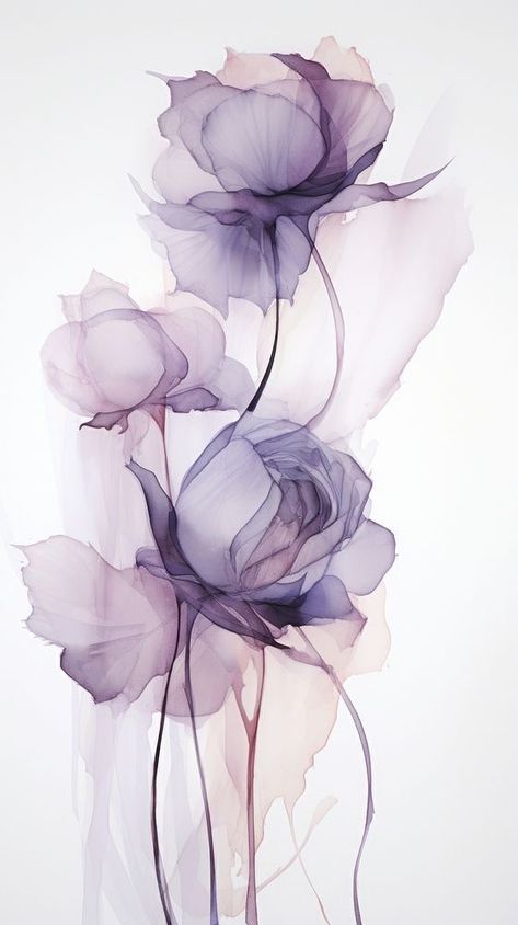 Lilac Iphone Wallpaper, Purple Art Wallpaper, Iphone Wallpaper Lavender, Lavender Phone Wallpaper, Purple Flowers Drawing, Wallpaper Iphone Drawing, Flower Wallpaper Drawing, Wallpaper Purple Pastel, Roses Iphone Wallpaper