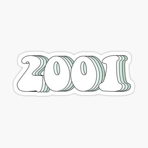 #2001 #year #birthday #birthdate #green #mint #sage #00s #pastel #est2001 #madein2001 #retro Eleven Stranger Things Drawing, Mint Green Aesthetic, American Cartoons, Science Stickers, Pop Stickers, Green Sticker, Eleven Stranger Things, Stencil Pattern, Green Mint