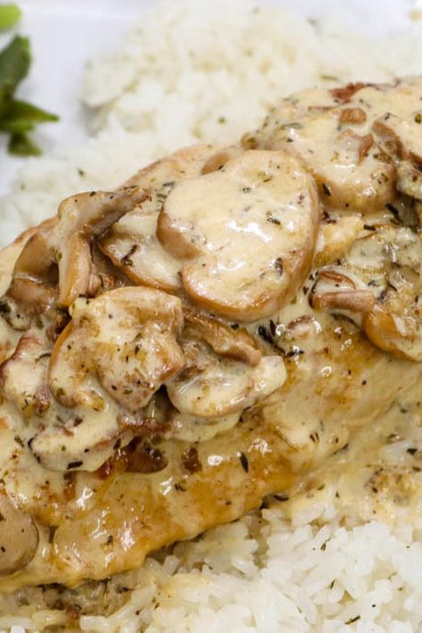 Asiago Chicken in a White Wine Mushroom Sauce Chicken With Mushroom Wine Sauce, Skillet Chicken With Mushroom Wine Sauce, Asiago Mushroom Chicken, Mushroom Asiago Chicken, Creamy Asiago Chicken, Dredge Chicken, Asiago Chicken, Chicken With Mushrooms, Poultry Dishes