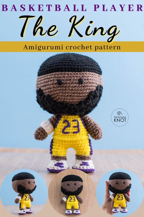 Diy Crochet Gifts, Basketball Room, Crocheted Dolls, Crochet Dreams, Basketball Accessories, Easy Amigurumi, Diy Crochet Doll, Diy Crochet Patterns, Toy Diy