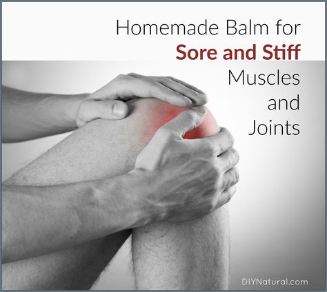 Natural solutions to help with sore muscles, sore joints, and stiff joints. You can make them at home and the ingredients are simple and easy to find. Homemade Balm, Knee Relief, Sore Knees, Sore Muscle, Tight Hip Flexors, Psoas Muscle, Joints Pain Relief, Muscle Pain, Homemade Skin Care