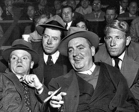 The Irish Mafia - Cagney, McHugh, O'Brien & Tracy. Irish Mafia, Spencer Tracy, Hollywood Golden Era, James Cagney, Red Carpet Photos, Devil Dogs, Turner Classic Movies, Classic Movie Stars, O Brian