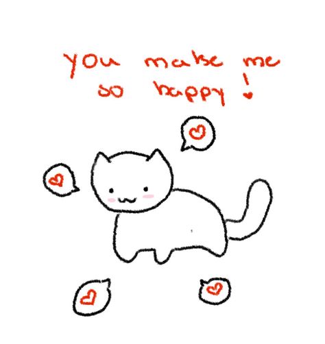 I Love My Partner, Cute Memes For Him Cat, Love Memes Relationships Cat, Cat Heart Meme, My Favorite Person, Cat Love Memes Funny, Cat Meme Doodles Art, Cat Doodle, I Love My Girlfriend