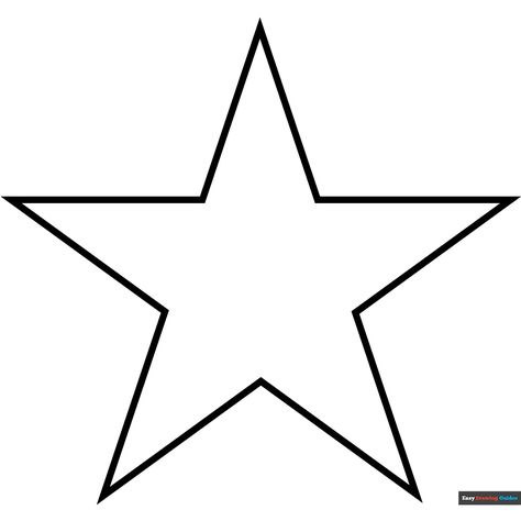 Free Star Super Easy Coloring Page for Kids Star Coloring Sheet, Christmas Star Drawing Simple, Small Star Template Free Printable, Star Coloring Pages Free Printable, Nautical Star Outline, Star Drawing, Star Outline, Easy Drawing Guides, Printable Star