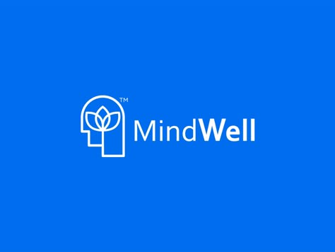 Mindwell Logo by Aditya Chhatrala #logo #minimal #idea #clever #mind #identity #branding Mental Health Logo Design, Mental Health Logo, Psychologist Logo, Therapist Logo, Coaching Logo, Friends Logo, Brain Logo, Task Manager, Identity Design Inspiration