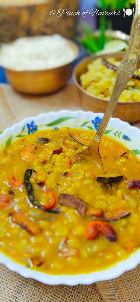 Cholar Dal Recipe Cholar Dal Recipe, Channa Dal Recipes Indian, Channa Dal Recipes, Krishna Recipes, Bengali Foods, Bangla Recipe, Dal Recipes, Desi Khana, Lentil Dishes