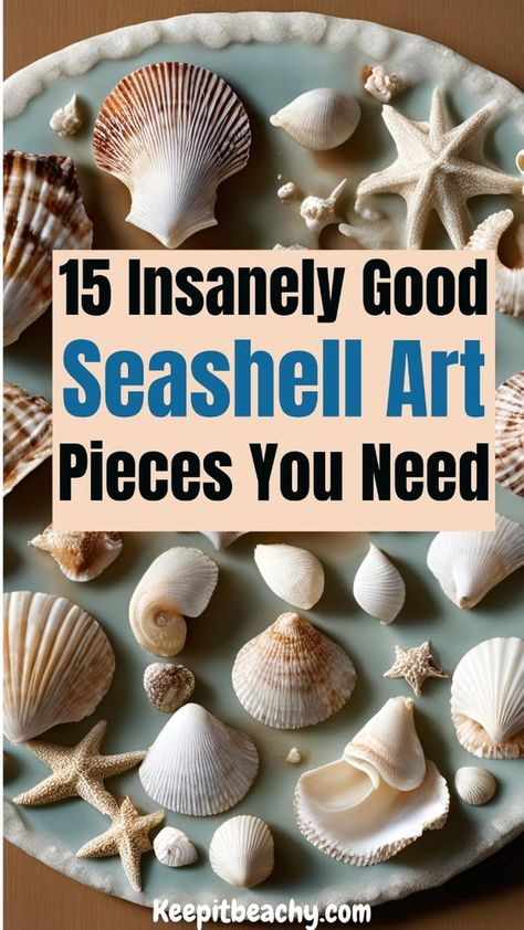 Diy Seashell Gifts Ideas, Ways To Display Seashells Ideas, What To Do With Seashells From The Beach, She’ll Craft Ideas, Shells Diy Crafts, Mosaic With Shells, Projects With Seashells, Seashell Wall Art Diy, Diy Sea Shells Crafts