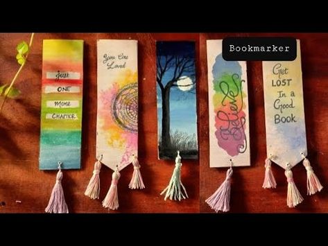 6 Easy Pagemarker Tutorial/How to make bookmarks/pagemarker ideas - YouTube How To Make Easy Bookmarks, Make Bookmarks, Diy Step By Step, Wooden Steps, Unique Bookmark, Diy Bookmarks, How To Make Bookmarks, Bookmarks Handmade, Indian Food