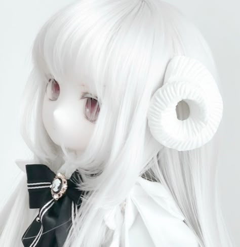 anime doll aesthetic white Bjd Dolls Girls, Anime Doll, Doll Plushies, Images Kawaii, Doll Aesthetic, Fantasy Art Dolls, Kawaii Doll, Creative Profile Picture, Aesthetic White