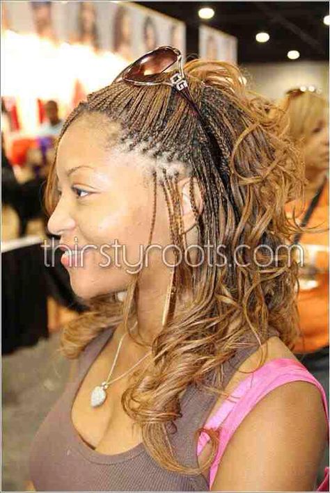 Microbraids Micro Braids Human Hair, Micro Braids Styles, Micro Braids Hairstyles, Faux Loc, Black Hairstyles With Weave, Micro Braids, Braids With Extensions, Beautiful Braids, Black Hairstyles