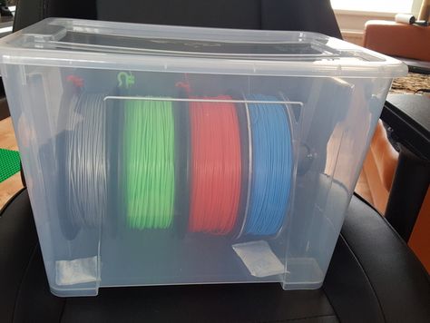 3d Printed Storage Ideas, 3d Printer Filament Storage Ideas, 3d Print Tool Storage, Filament Storage, 3d Printing Filament Storage, Resin 3d Printer Enclosure, Smallest Air Conditioner, Plastic Container Storage, Toy Storage Boxes