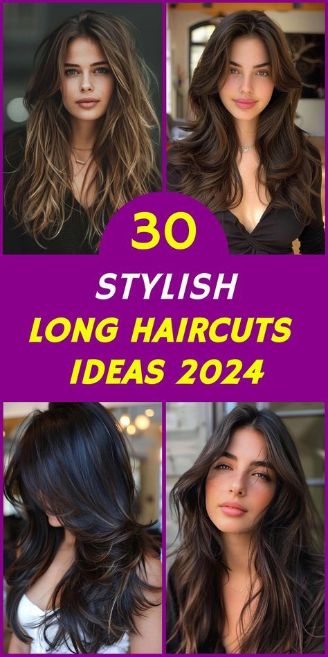 Elevate your style with 30 chic long haircut ideas for 2024. From subtle layers to bold bangs, these on-trend looks will revitalize your appearance and turn heads wherever you go. Embrace the power of long locks and discover the perfect cut to enhance your features and showcase your unique style this year. Long Haircut And Color Ideas, Side Part Long Haircut, Long Hair Trends 2024 Haircuts Women, Long Hair 2024 Trends, Hair Cuts Long Length, 2024 Long Hair Trends For Women, Long Choppy Haircuts, Layered Long Hairstyles, Long Layered Hair With Side Bangs